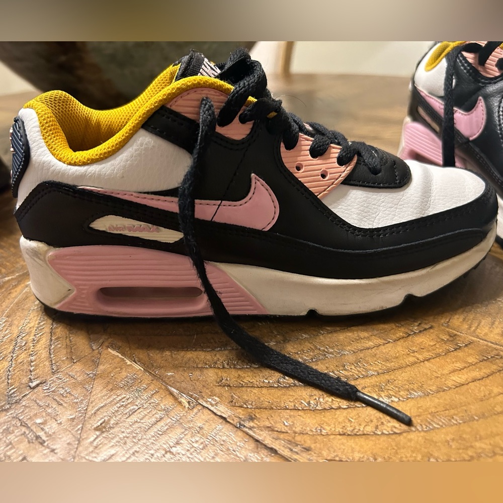 Black,Pink,Yellow,and White Nike Air Max’s